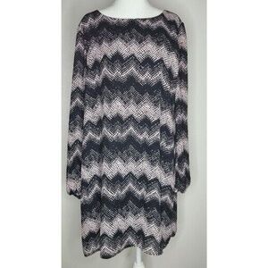 Womens Dress Maurices black Patterned print‎ shift dress in Size XL